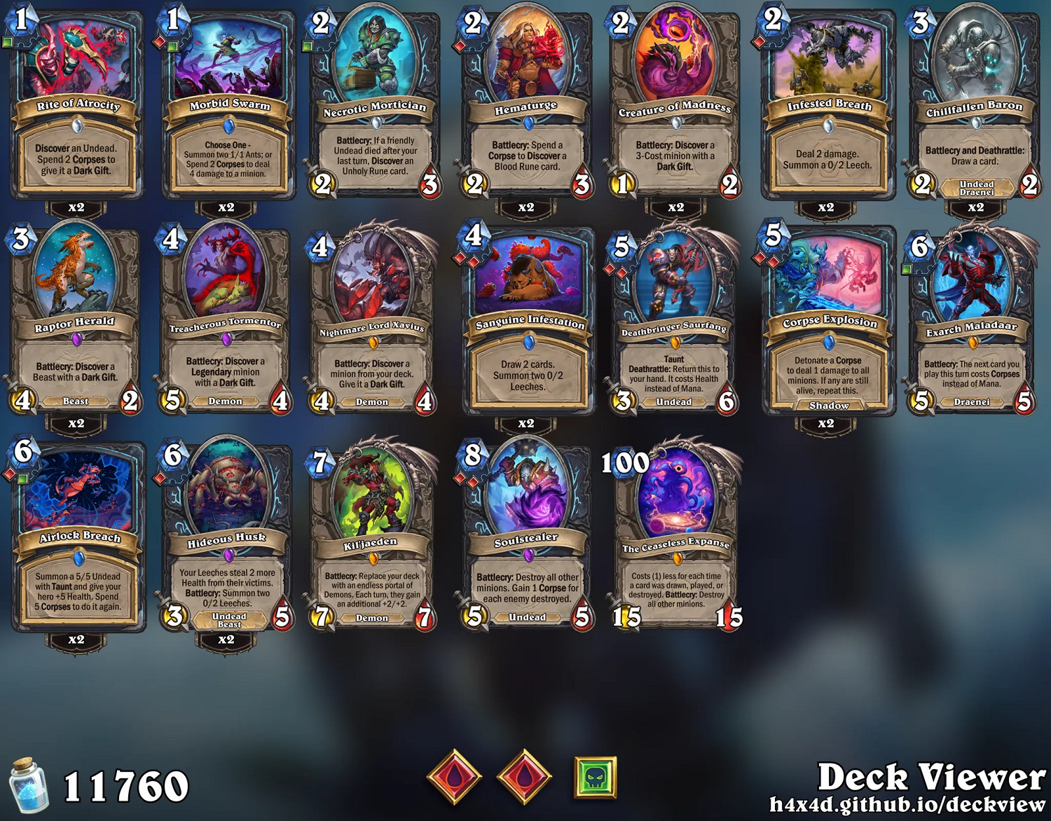 爐石戰記水蛭DK卡組推薦 爐石戰記水蛭DK卡組推薦