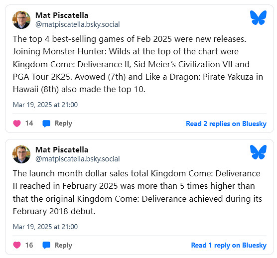 美國2月遊戲銷售榜:《怪獵:荒野》第一!首發賣爆了 美國2月遊戲銷售榜:《怪獵:荒野》第一!首發賣爆了