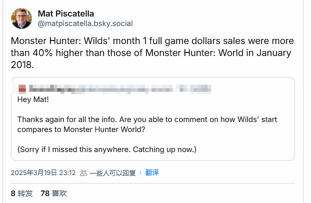 成績亮眼！《怪獵荒野》美國首月銷量超《世界》40%