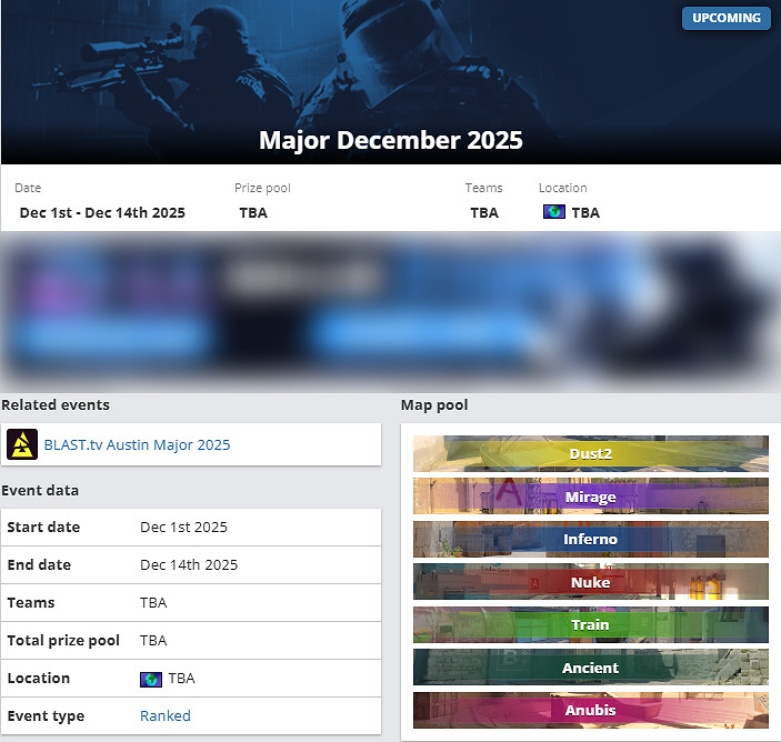 《CS2》冬季Major舉辦地點介紹 《CS2》冬季Major舉辦地點介紹