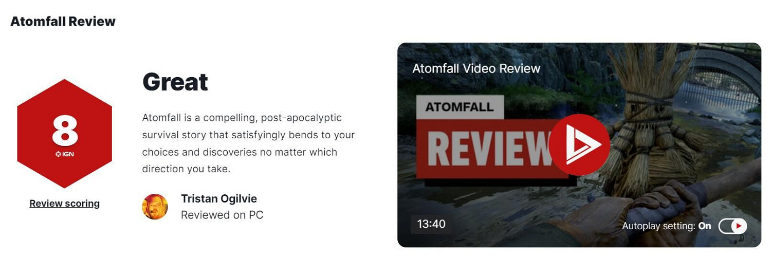 早報:《AC影》通關時長介紹 《原子隕落》IGN8分 早報:《AC影》通關時長介紹 《原子隕落》IGN8分