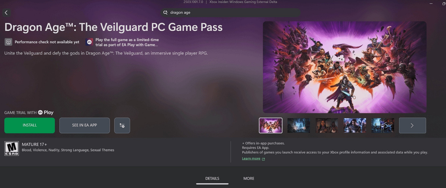 《闇龍紀元4》PC版現Xbox商店 會提前加入PGP嗎? 《闇龍紀元4》PC版現Xbox商店 會提前加入PGP嗎?