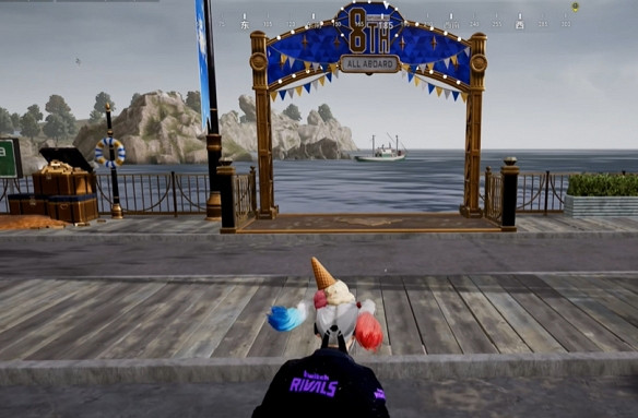 絕地求生8周年遊輪在哪