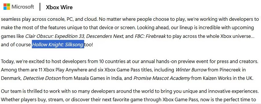 終於等到!《空洞騎士:絲之歌》官方列為即將推出的遊戲