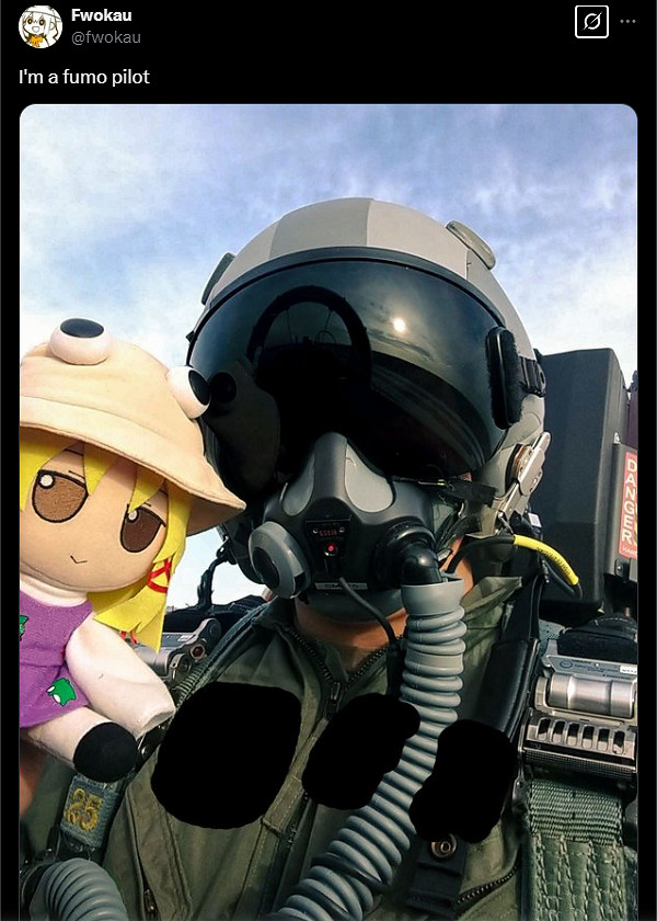 美國空軍攜《東方Project》娃娃上戰機!車萬玩家無敵! 美國空軍攜《東方Project》娃娃上戰機!車萬玩家無敵!