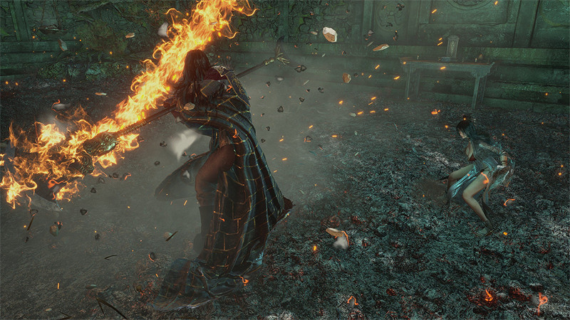 《明末：淵虛之羽》性感女主新截圖:和恐怖人臉怪對決