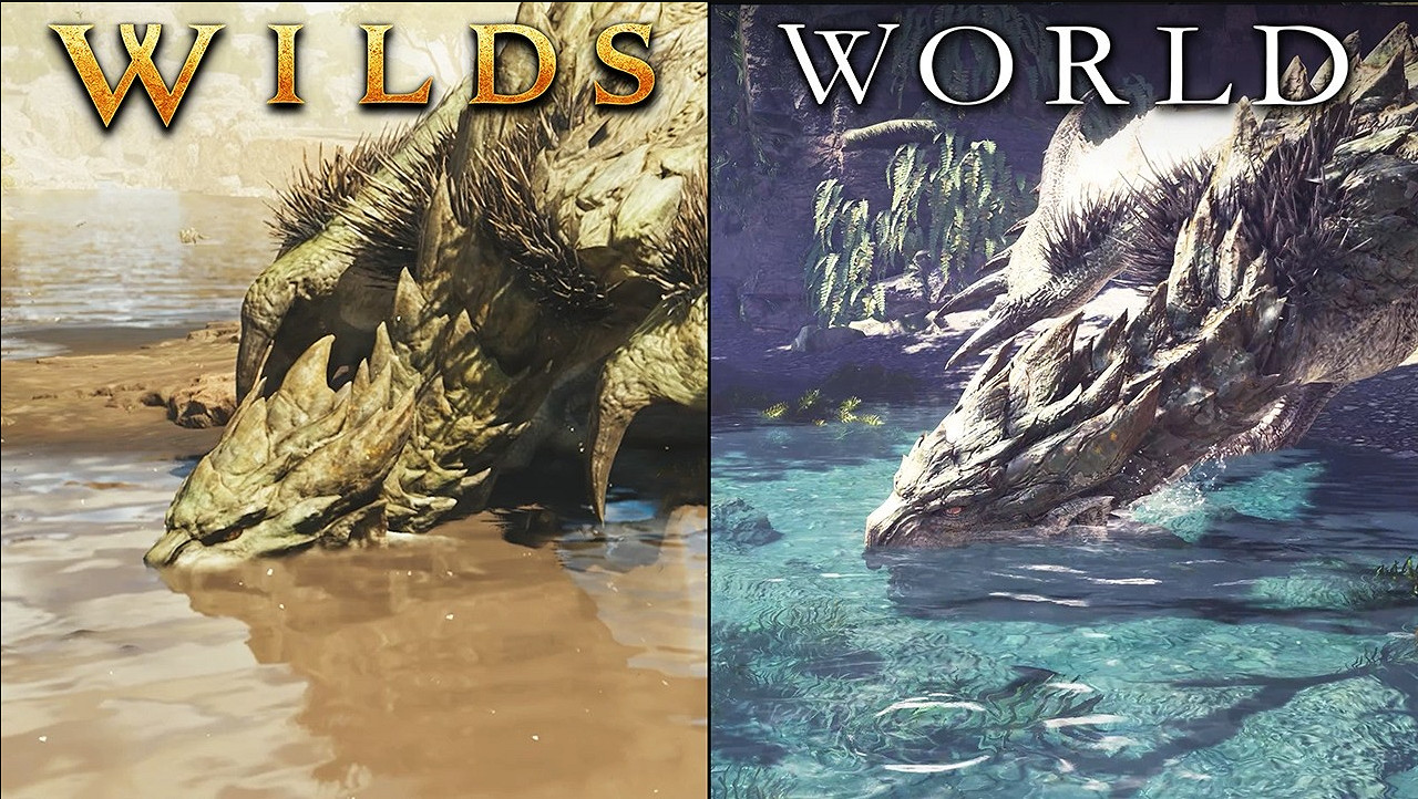 《怪獵荒野》和《世界》細節對比大進化！最好的續作!