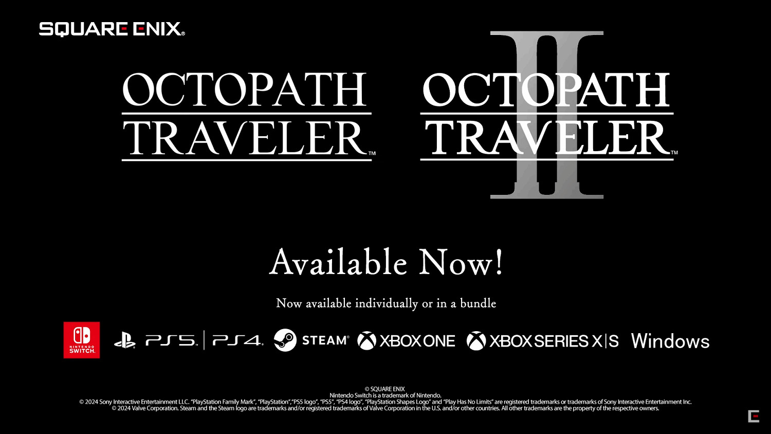 《歧路旅人1+2》合輯已開放購買:價格比單買便宜38% 《歧路旅人1+2》合輯已開放購買:價格比單買便宜38%