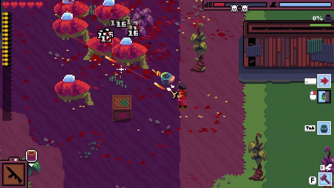 俯視角射擊塔防遊戲《Obliterator-X》Steam頁面 內發售