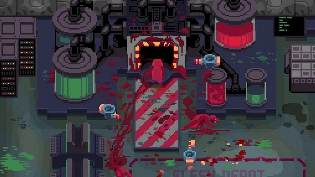 俯視角射擊塔防遊戲《Obliterator-X》Steam頁面 內發售