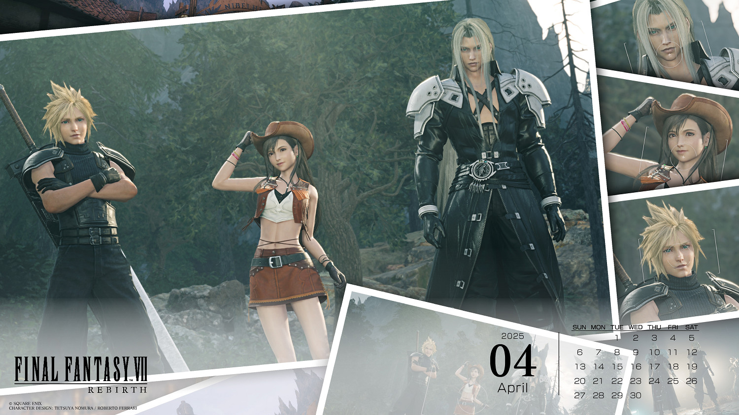 《最終幻想7RE》4月日曆壁紙公布:牛仔蒂法俏皮可愛! 《最終幻想7RE》4月日曆壁紙公布:牛仔蒂法俏皮可愛!
