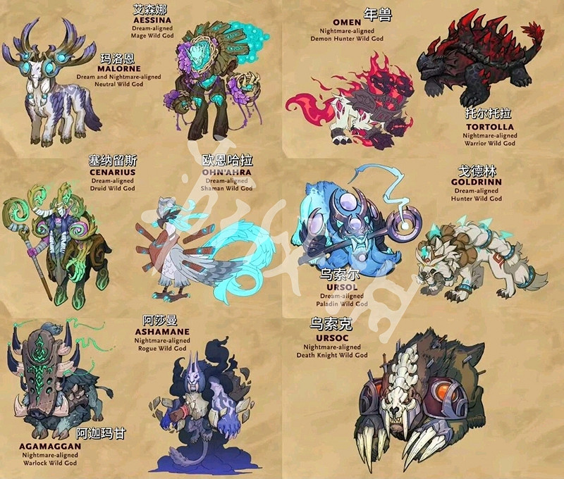 爐石戰記各職業對應的荒野之神介紹 爐石戰記各職業對應的荒野之神介紹