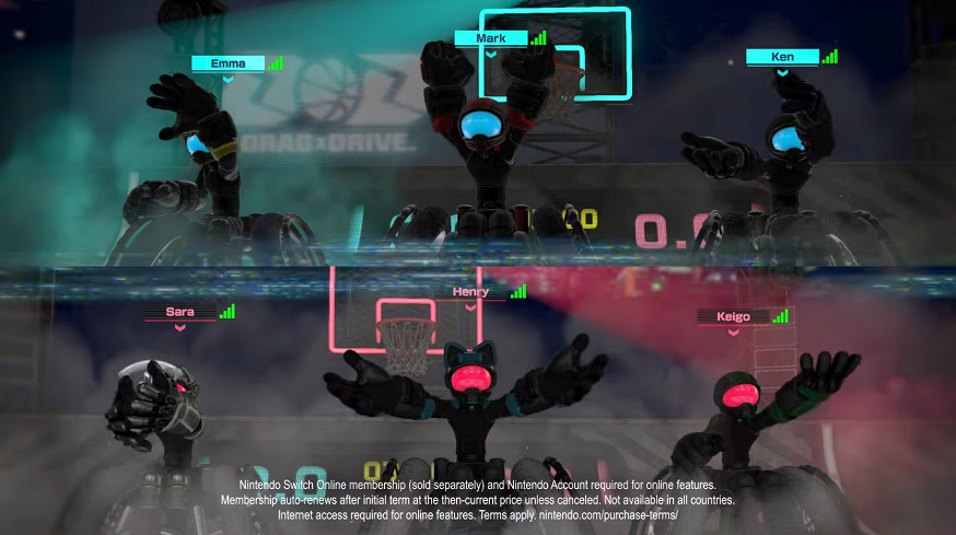 Switch2運動新作《Drag x Drive》手搖joycon快攻上籃