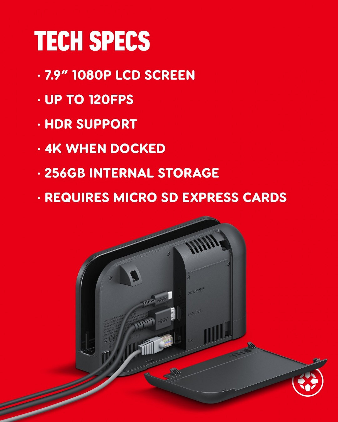 Switch 2硬體規格公布 底座模式支援4K/60FPS