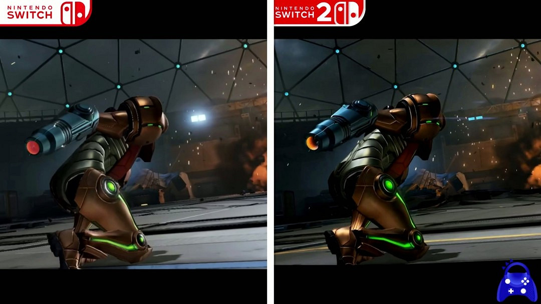 《銀河戰士Prime 4》Switch 2版展示、Switch和Switch 2版畫面對比