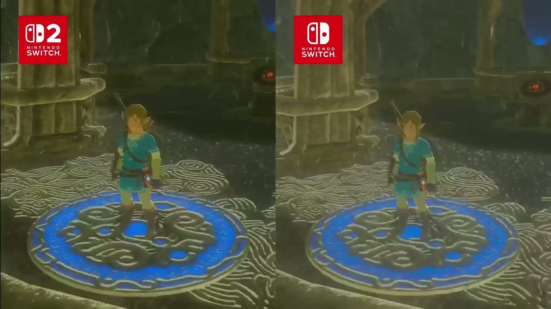 要買升級包嗎？《薩爾達傳說》Switch 2和1畫質對比