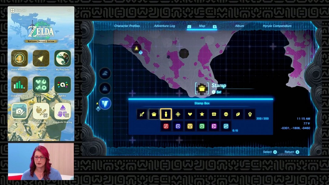 《薩爾達傳說：王國之淚》Switch 2新玩法展示 Zelda Notes App