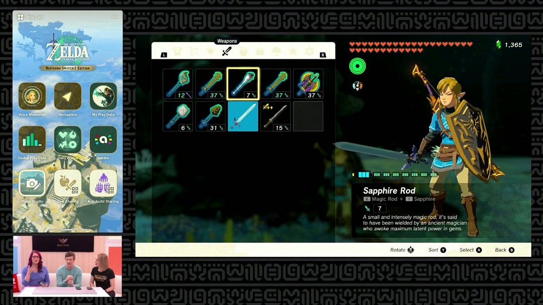 《薩爾達傳說：王國之淚》Switch 2新玩法展示 Zelda Notes App