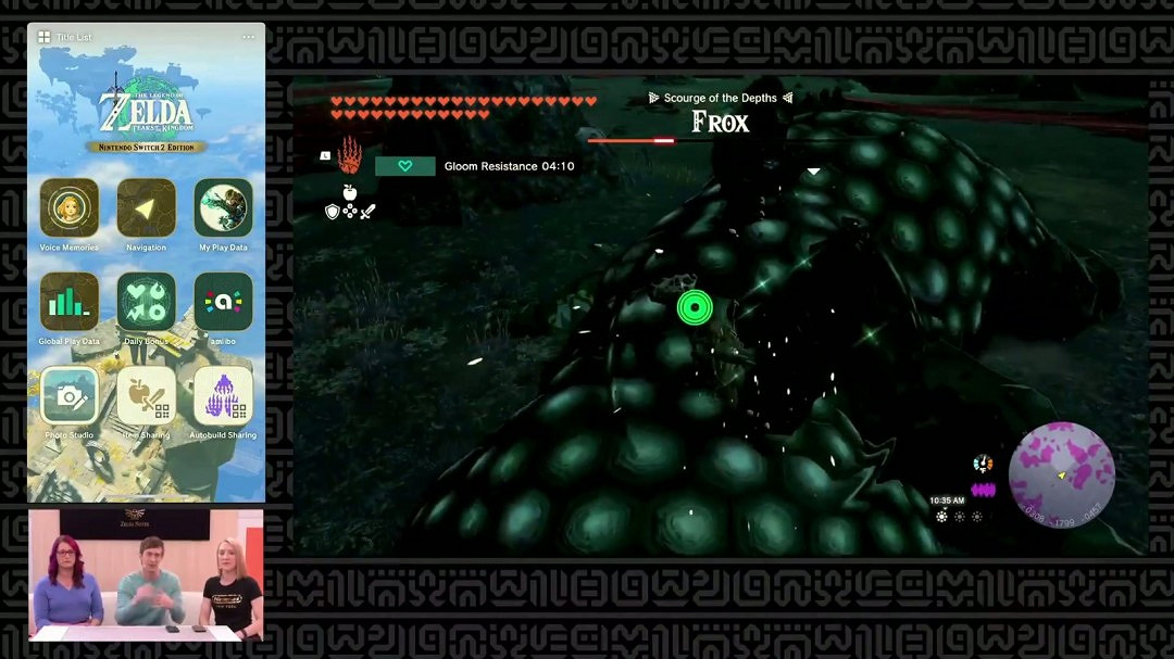 《薩爾達傳說：王國之淚》Switch 2新玩法展示 Zelda Notes App