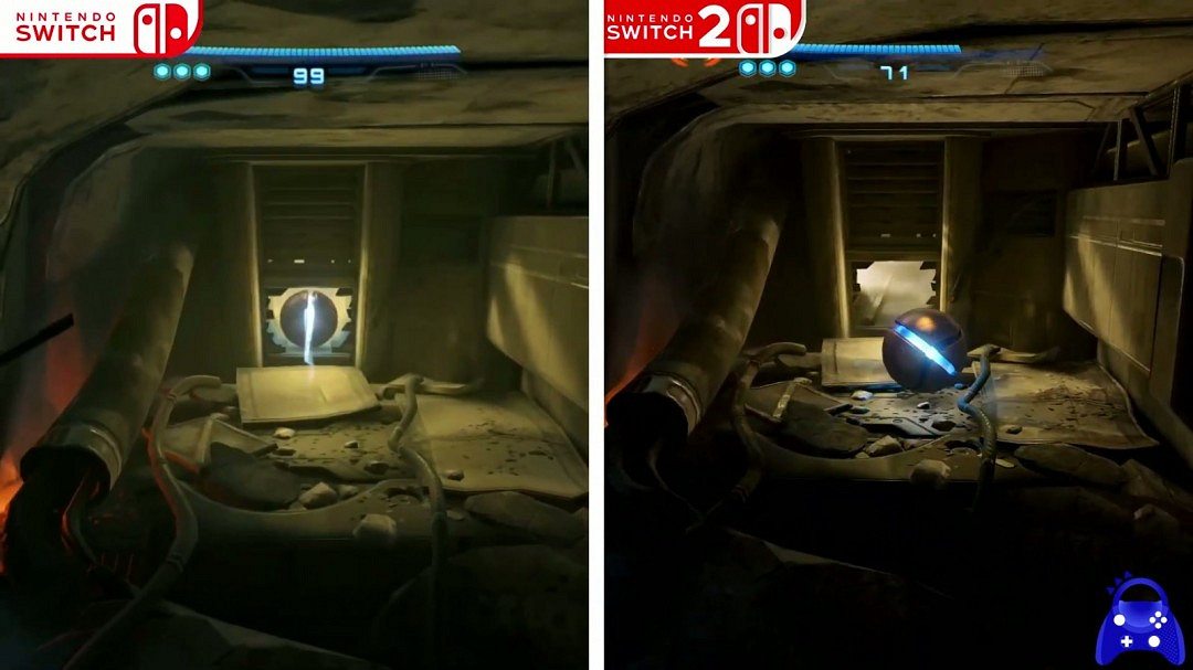 《銀河戰士Prime 4》Switch 2版展示、Switch和Switch 2版畫面對比