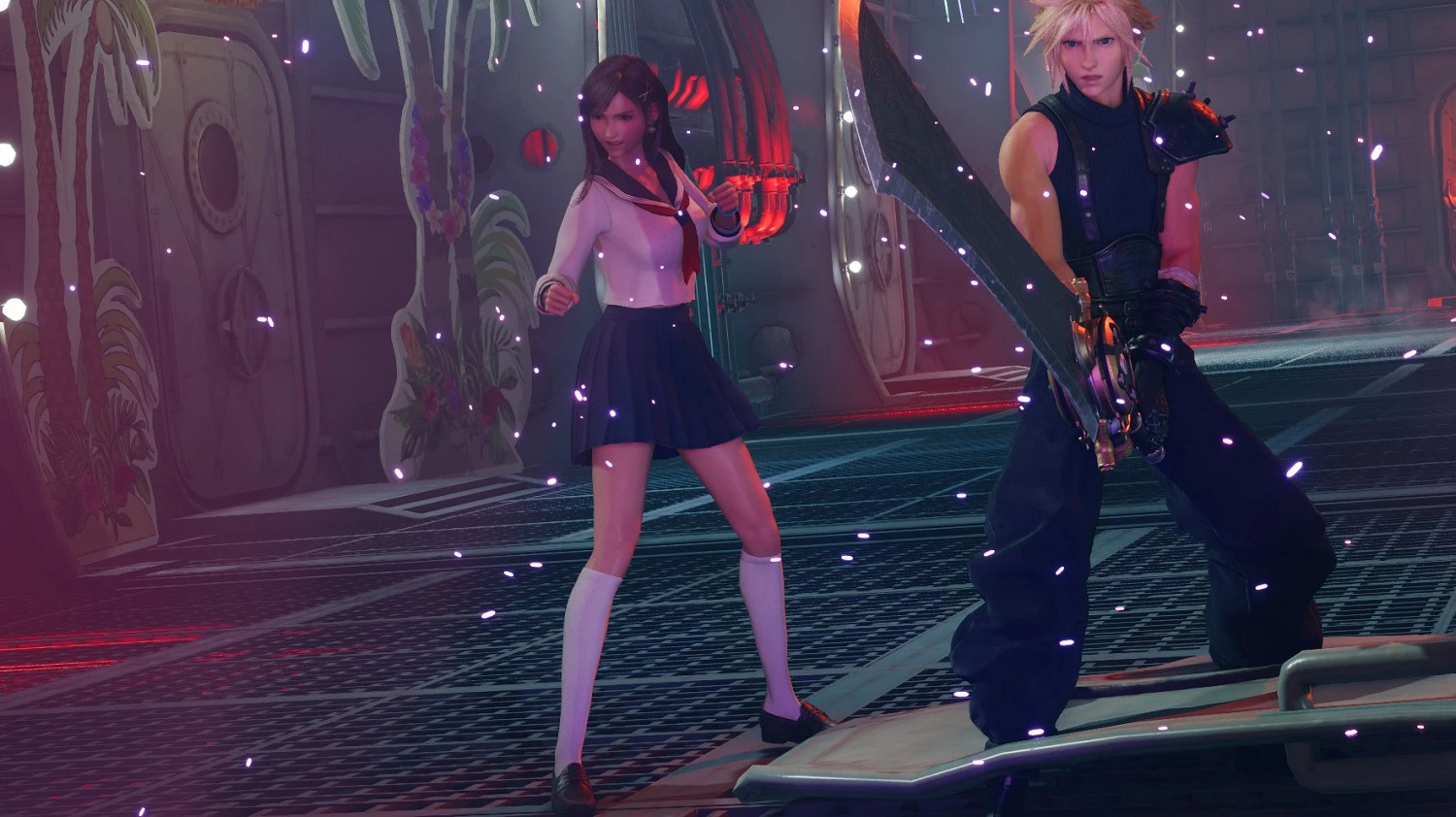 《FF7重生》蒂法全新服裝Mod：高中校服不要太清純！