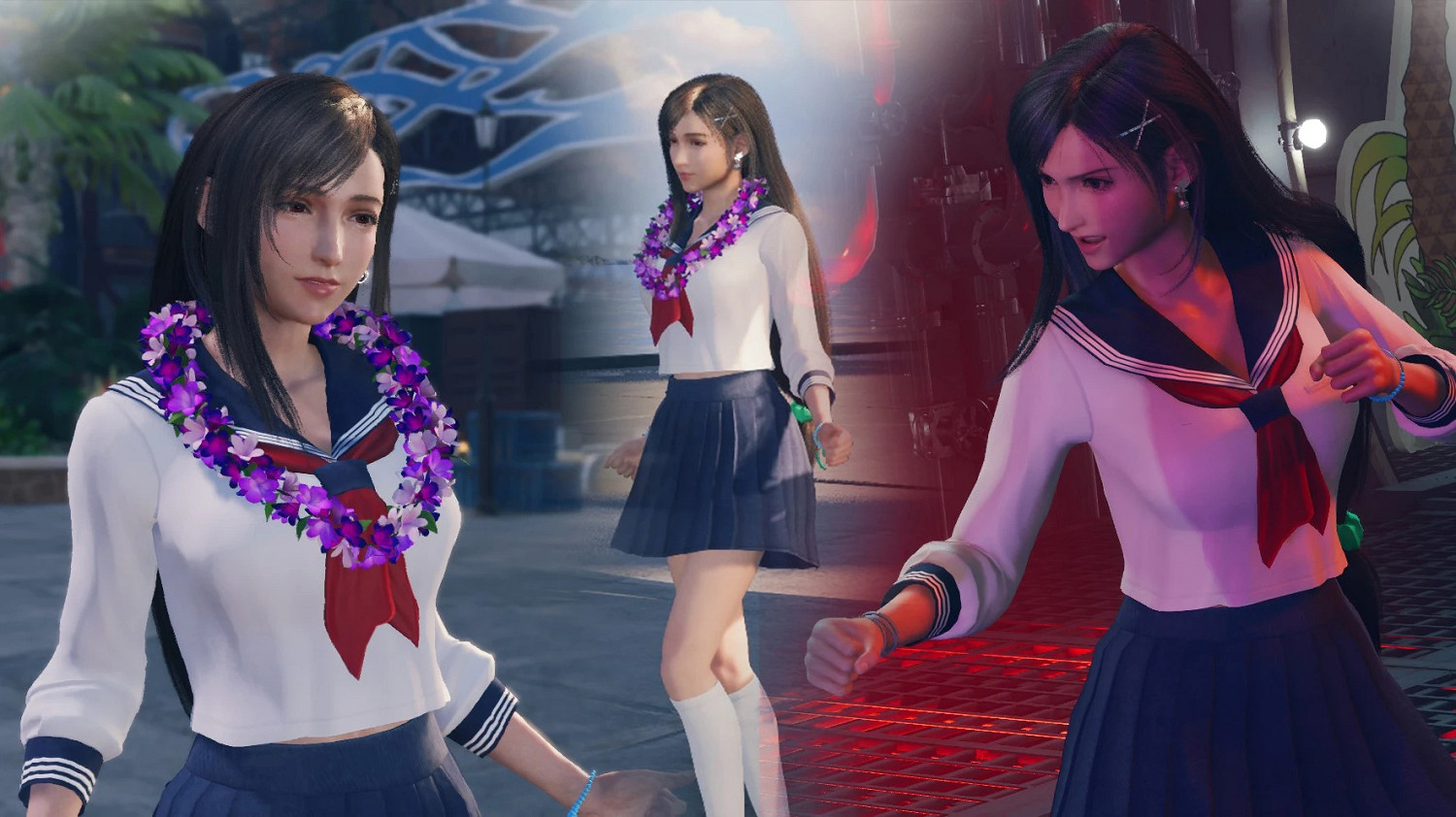 《FF7重生》蒂法全新服裝Mod：高中校服不要太清純！