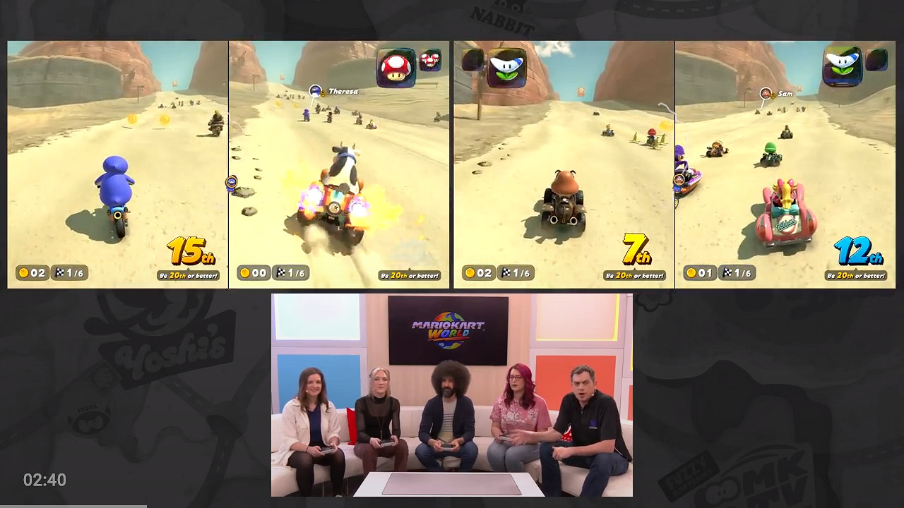 《瑪利歐賽車世界》新試玩:淘汰賽模式/GameChat玩法 《瑪利歐賽車世界》新試玩:淘汰賽模式/GameChat玩法