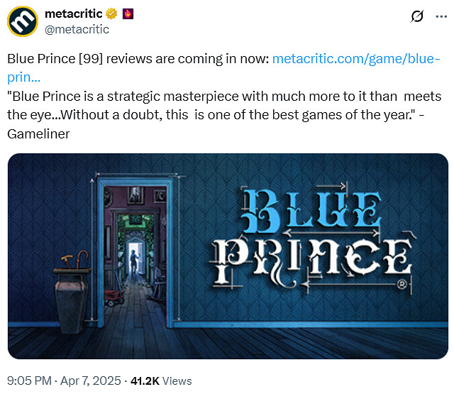 吉田修平稱讚《藍途王子》:年度遊戲的有力競爭者! 吉田修平稱讚《藍途王子》:年度遊戲的有力競爭者!