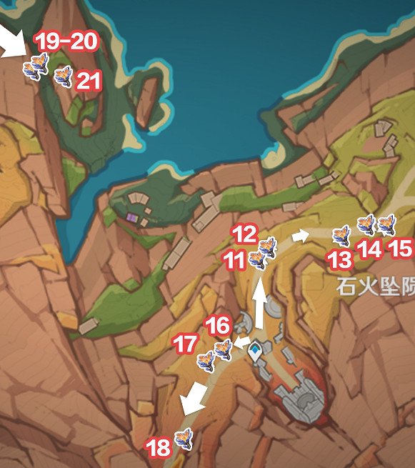 《原神》雲岩裂葉分布點位一覽 《原神》雲岩裂葉分布點位一覽