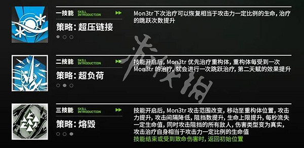 明日方舟mon3tr技能介紹 明日方舟mon3tr技能介紹