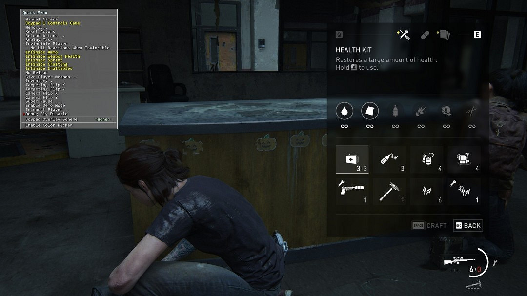 《最後的生還者2》PC版自帶修改器 盡情享受樂趣