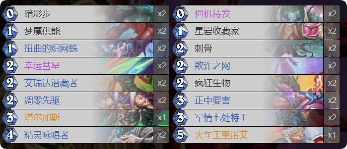 爐石戰記亂鬥模式卡組 爐石戰記亂鬥模式卡組