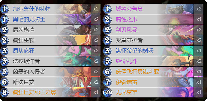 爐石戰記亂鬥模式卡組 爐石戰記亂鬥模式卡組