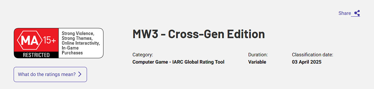 《現代戰爭2&amp;3》重製版要來了！澳大利亞已獲得評級