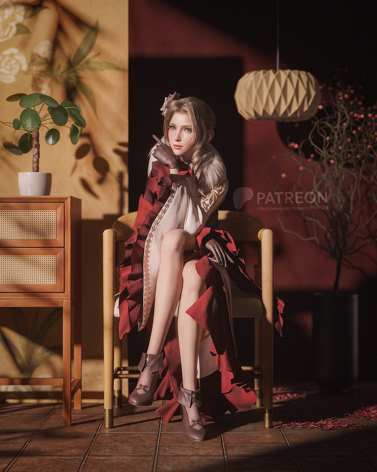 3D推主曬《最終幻想7》愛麗絲面部模型:楚楚動人! 3D推主曬《最終幻想7》愛麗絲面部模型:楚楚動人!