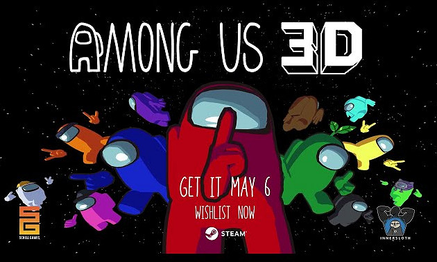 Steam第一人稱狼人殺《Among Us 3D》5月初發售