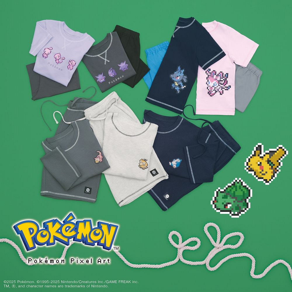 寶可夢×GU聯名服飾系列於4月25日上市 夏季穿搭新選擇