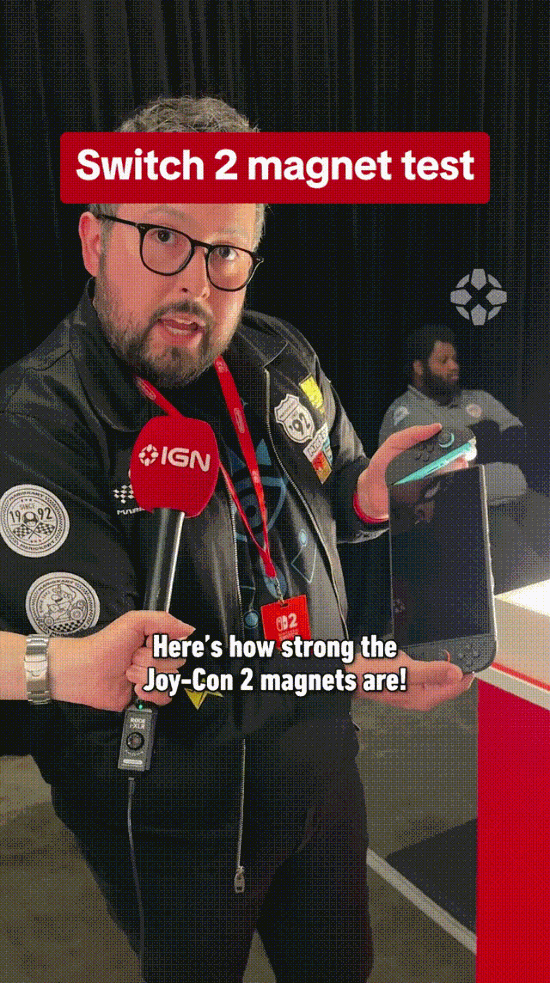 真的是狂甩不掉？IGN稱讚Switch2磁吸手把非常牢固！