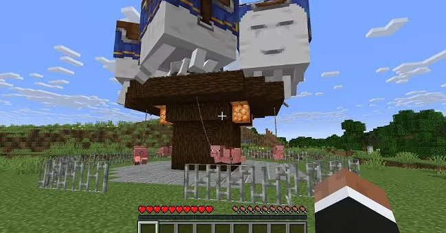 《當個創世神麥塊》玩家用新座騎「善魂」開發出「旋轉木馬」