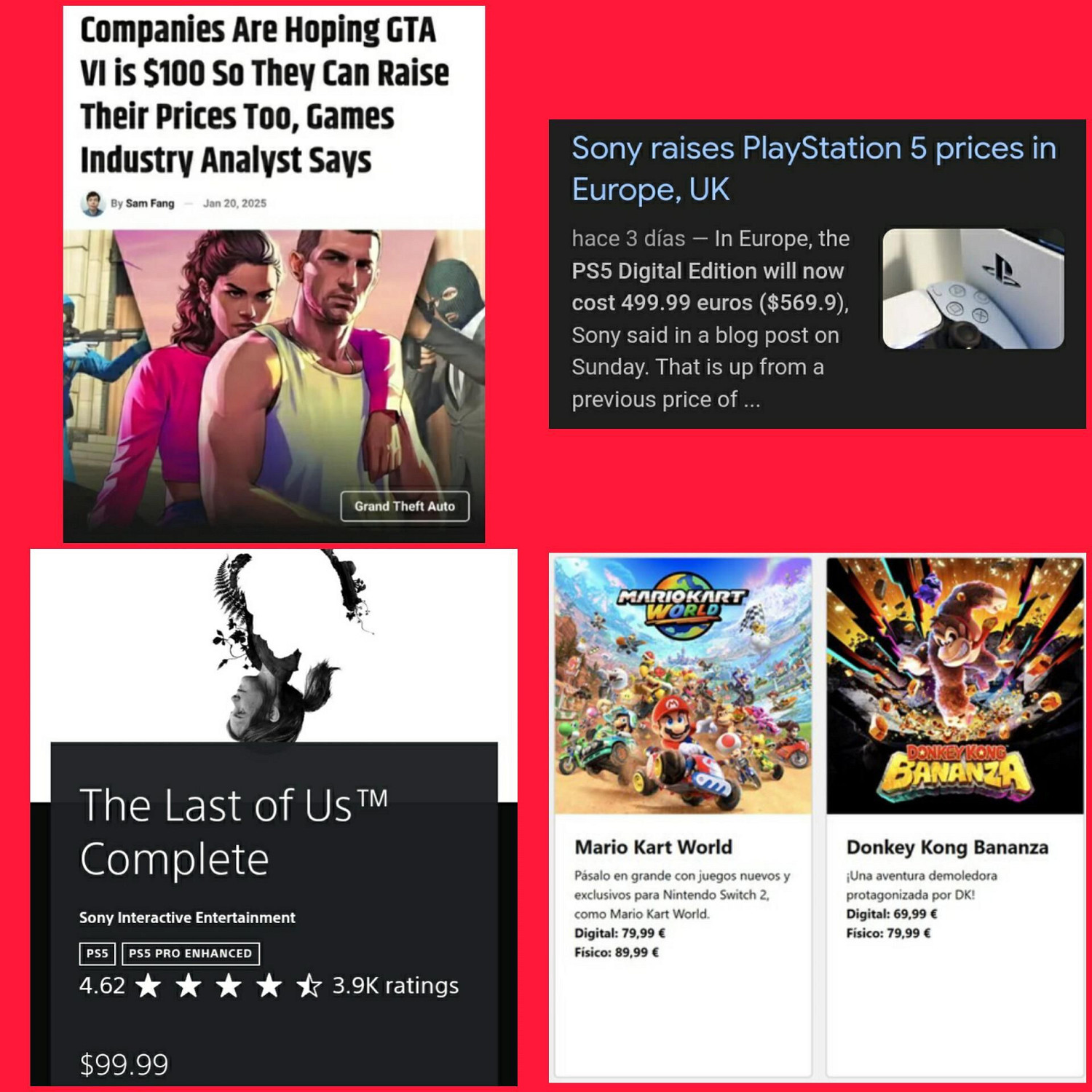 遊戲大作與主機價格上漲 玩家發帖擔憂行業可持續性