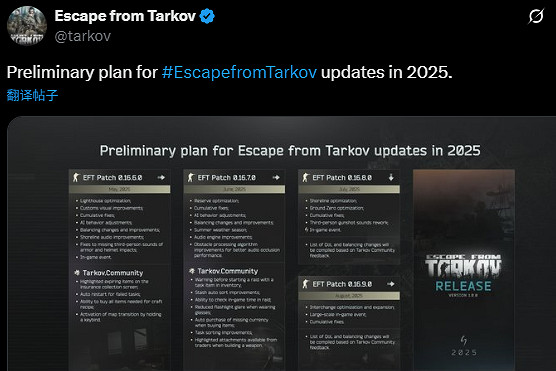 《逃離塔科夫》2025年將正式推出 8年測試好評佳作