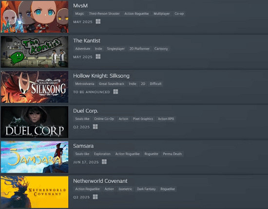 《空洞騎士：絲之歌》Steam頁面更新 預告片卻下架！