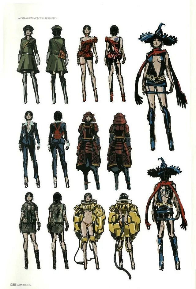 《惡靈古堡6》廢棄服裝設計圖 艾達王服裝太棒了 《惡靈古堡6》廢棄服裝設計圖 艾達王服裝太棒了