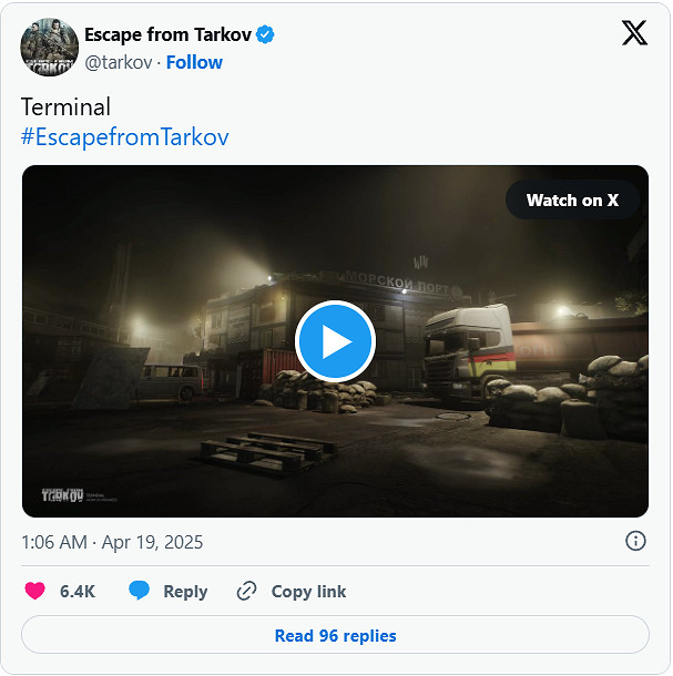 封測8年《逃離塔科夫》正式版更新地圖:Terminal曝光 封測8年《逃離塔科夫》正式版更新地圖:Terminal曝光