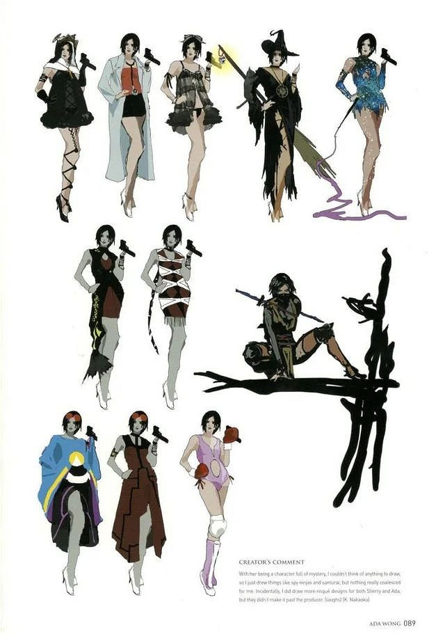 《惡靈古堡6》廢棄服裝設計圖 艾達王服裝太棒了 《惡靈古堡6》廢棄服裝設計圖 艾達王服裝太棒了