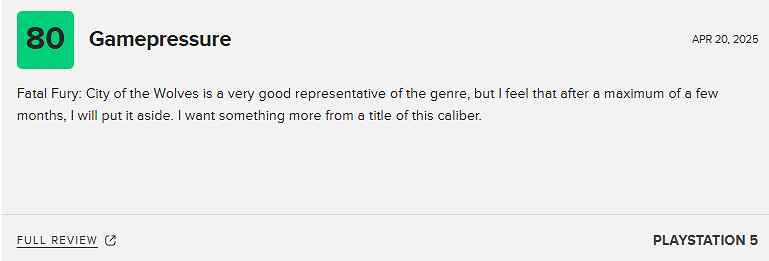 《餓狼傳說:群狼之城》M站80分:SNK傳奇系列勝利回歸! 《餓狼傳說:群狼之城》M站80分:SNK傳奇系列勝利回歸!