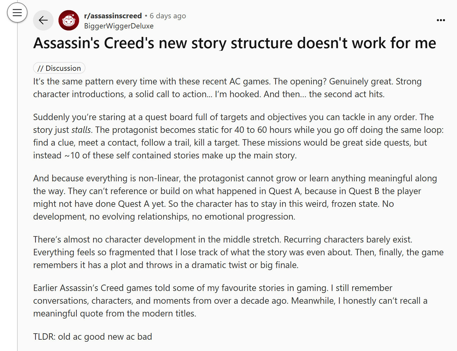 《刺客教條》新作難續輝煌 非線性劇情引玩家不滿 《刺客教條》新作難續輝煌 非線性劇情引玩家不滿