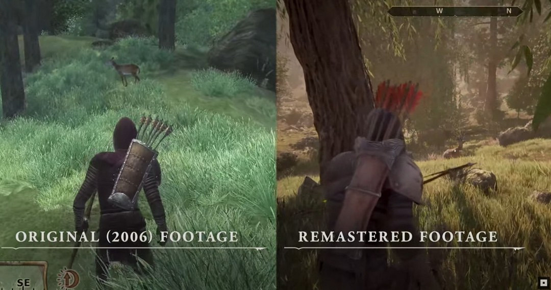 《上古卷軸4:重製版》公布 2006原版和2025年復刻版畫面對比 《上古卷軸4:重製版》公布 2006原版和2025年復刻版畫面對比