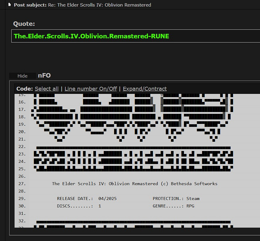 無D加密！《上古卷軸4：重製版》剛發售就慘遭破解！
