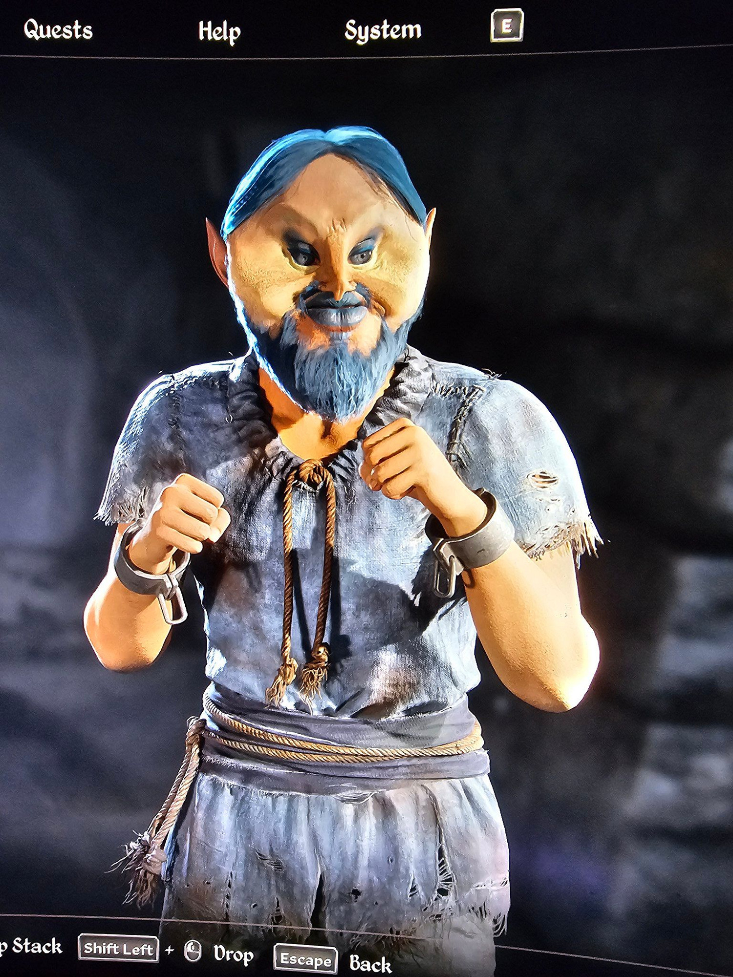 《上古卷軸4重製版》玩家分享捏臉：你的頭怎麽尖尖的？